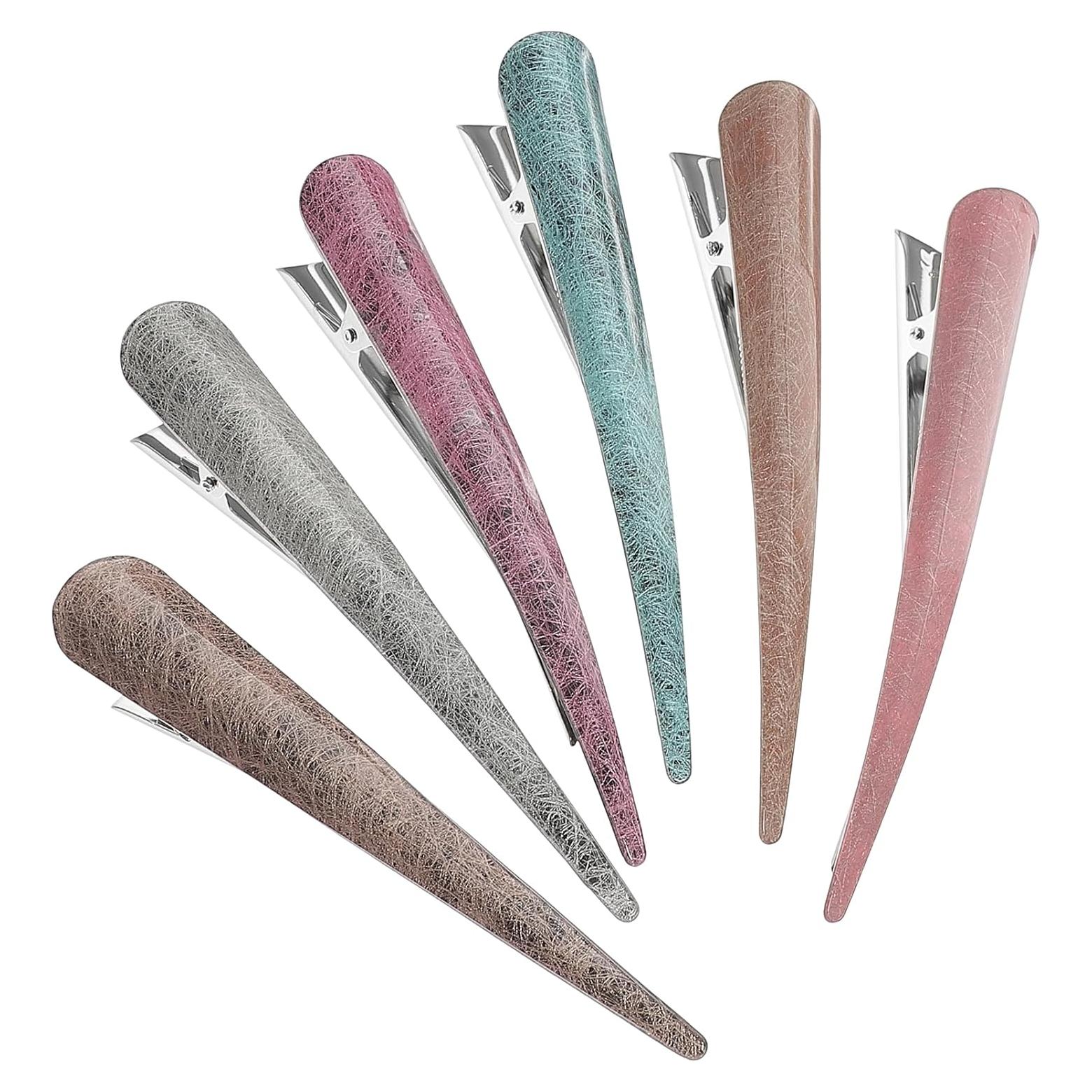 Pinzas para el cabello de pico de pato Minkissy - 6 piezas decorativas