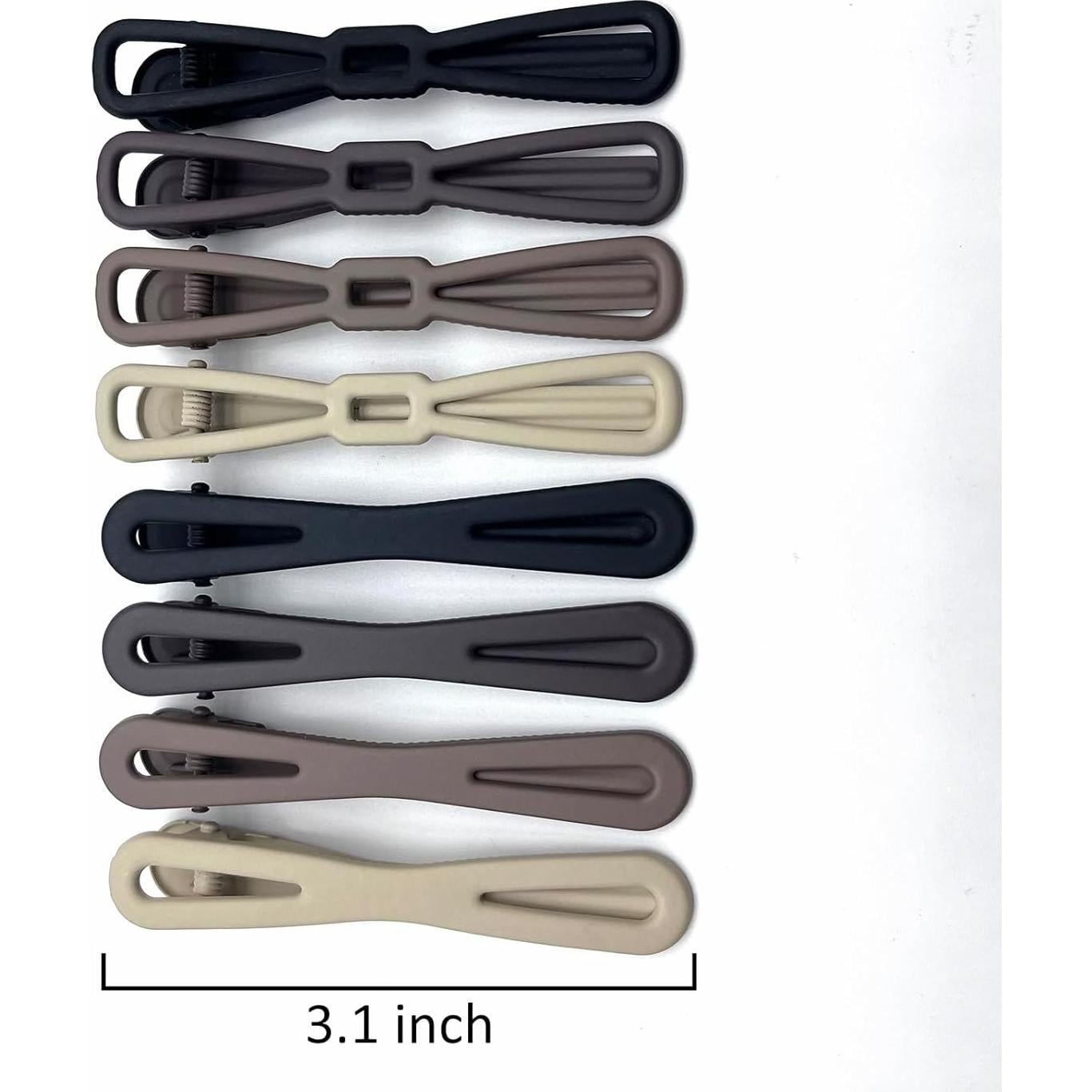 Clips de Pelo en Forma de Pato TENOC 8 Piezas 8 cm Antideslizantes