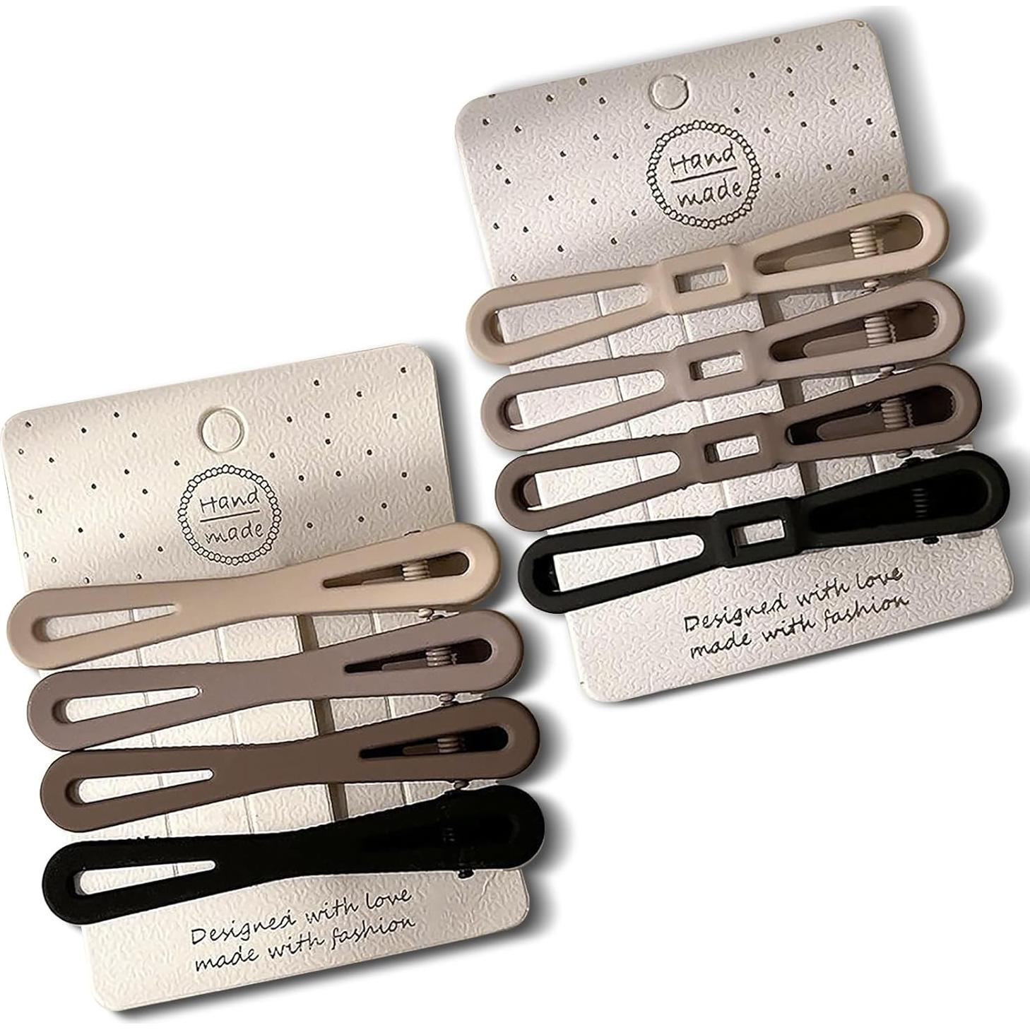 Clips de Pelo en Forma de Pato TENOC 8 Piezas 8 cm Antideslizantes