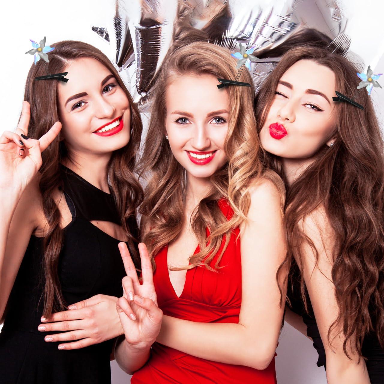 100 Clips de Pato de Metal Homoyoyo con Resorte Negro