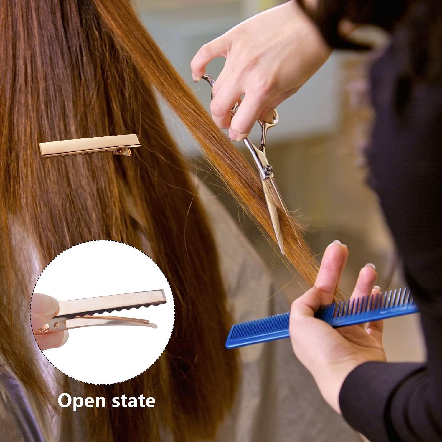 Pinzas para Cabello Tipo Pato Doradas BronaGrand - 120 Piezas