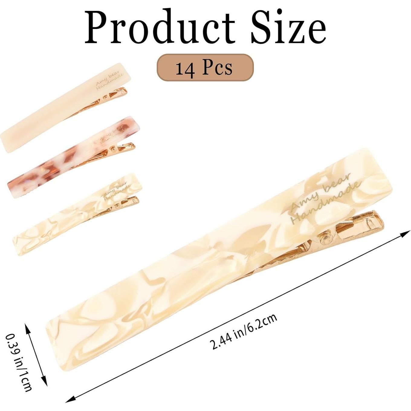 Set de 14 Clips de Pelo de Pico de Pato GAFATORY Multicolor