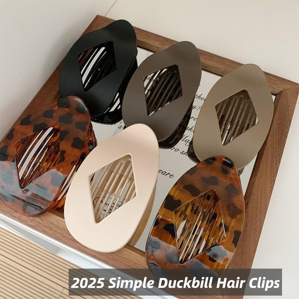 Clips de Pelo Duckbill Fldhav para Cabello Grueso 4PCS Rombo