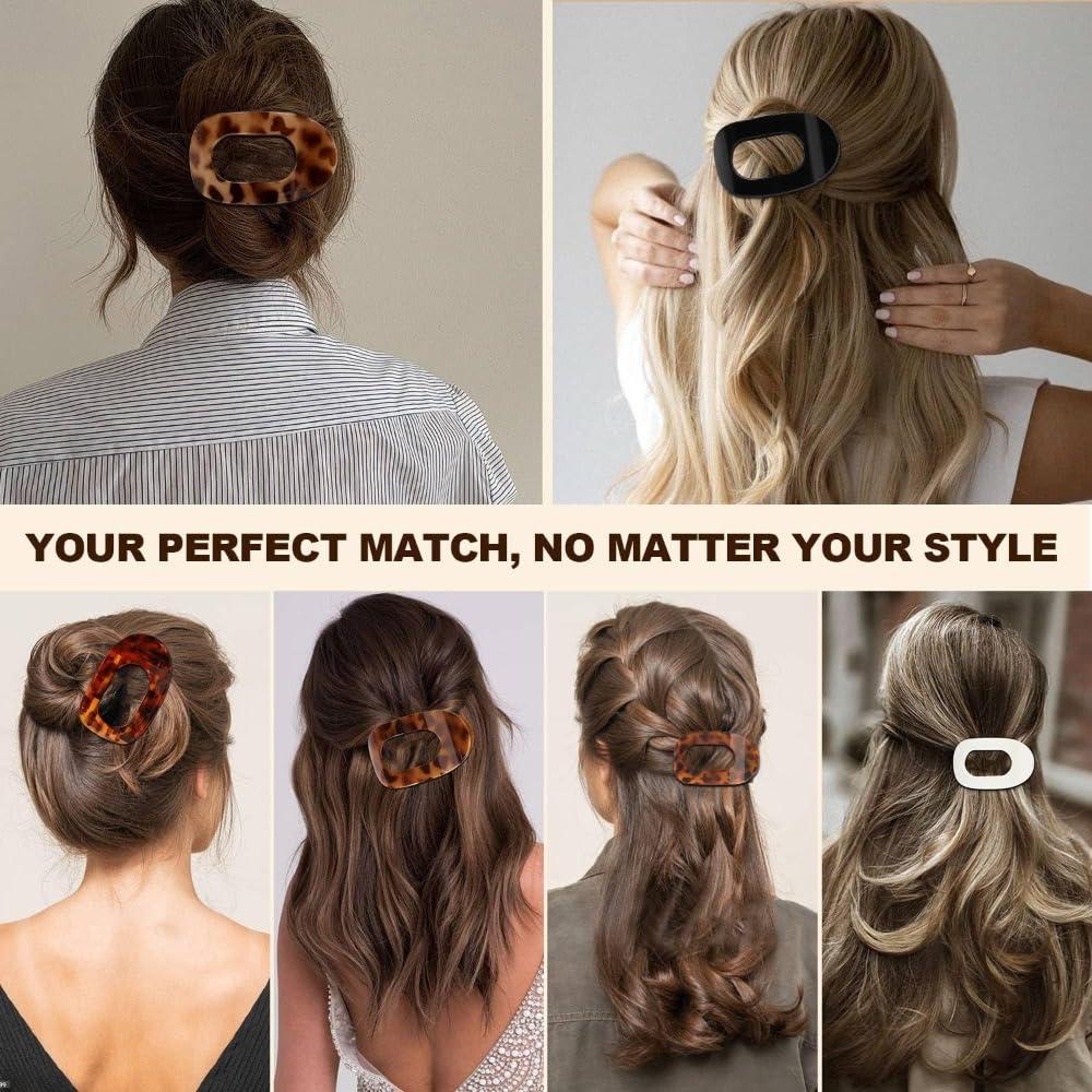 Clips de Pelo Duckbill Fldhav para Cabello Grueso 4PCS Rombo