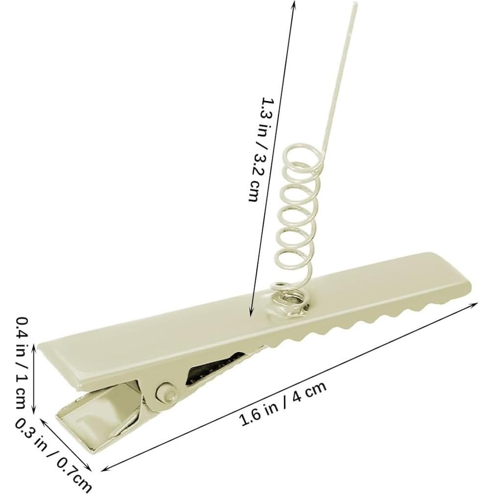 120 Clips para Cabello Tipo Cocodrilo Multicolor Abaodam