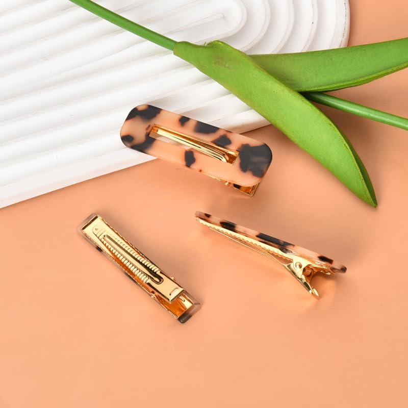 Juego de 3 Pinzas de Cabello de Acetato Ancnoz - Estilo Retro