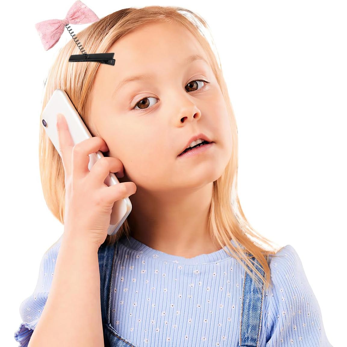 100 Clips de Pelo de Metal en Forma de Pato para Estilismo