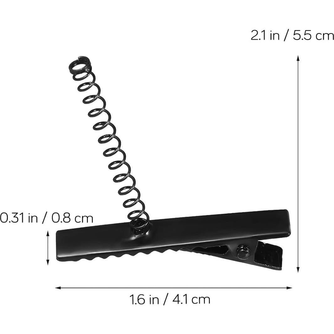 100 Clips de Pelo de Metal en Forma de Pato para Estilismo