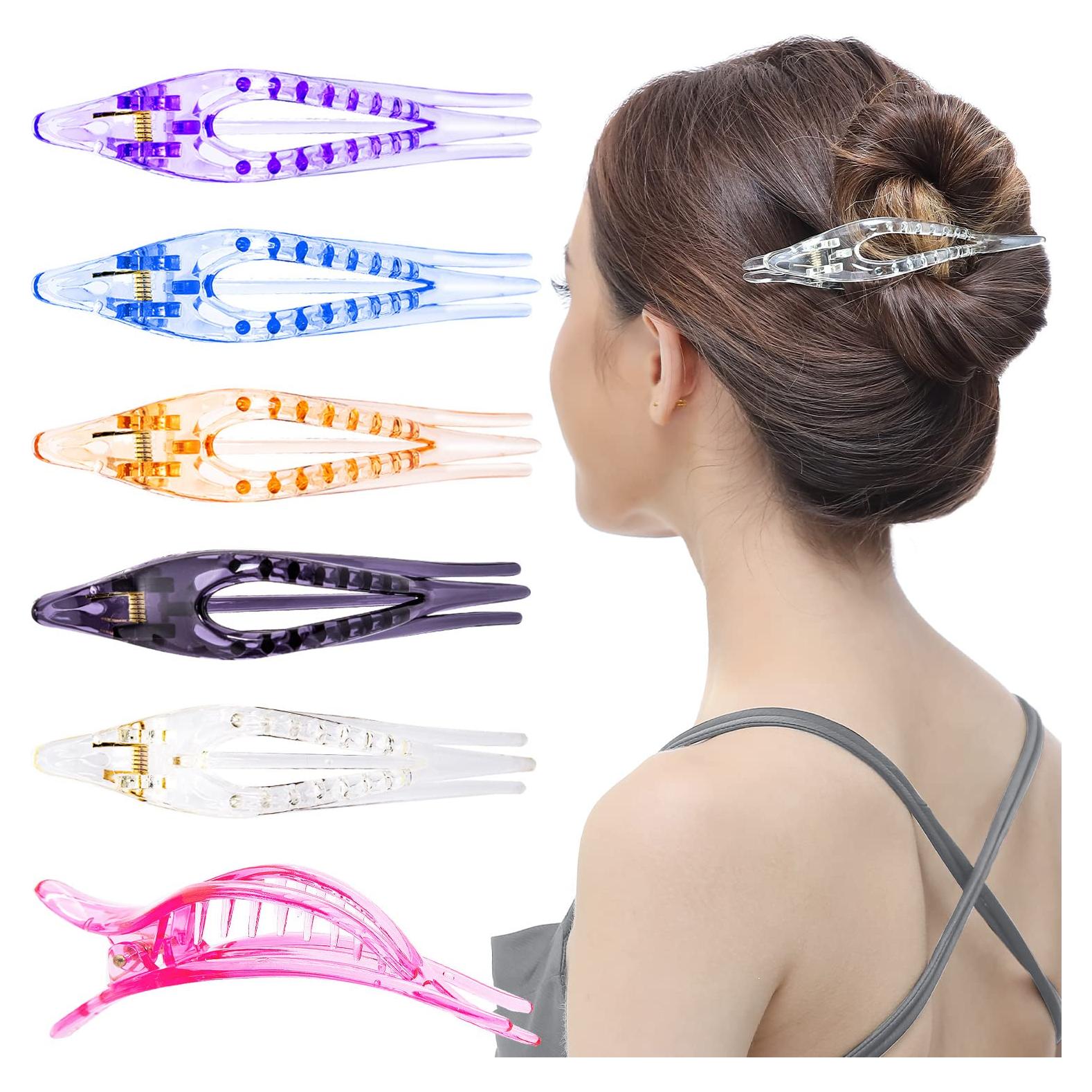 Clip para el Cabello RC ROCHE ORNAMENT 6 Pcs Mediano Multicolor