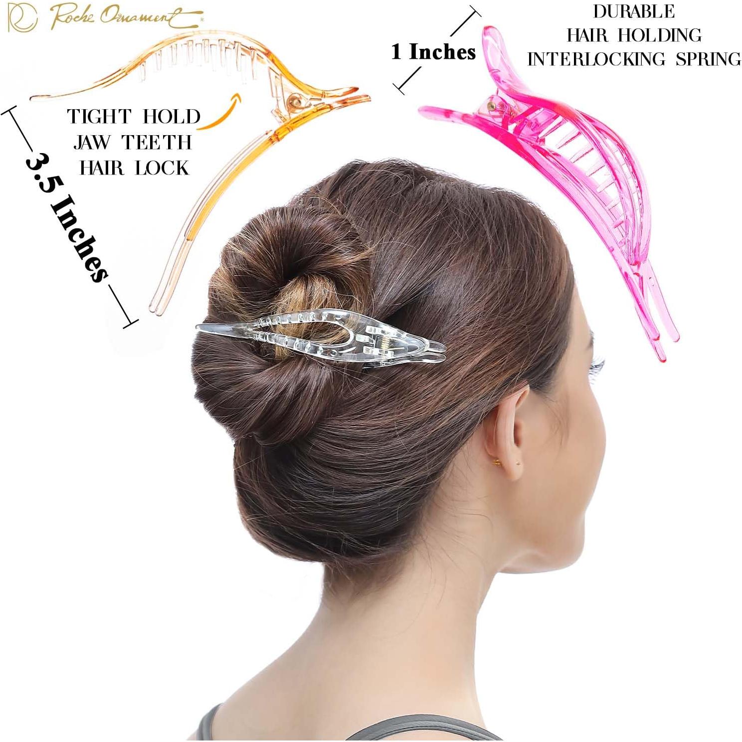 Clip para el Cabello RC ROCHE ORNAMENT 6 Pcs Mediano Multicolor