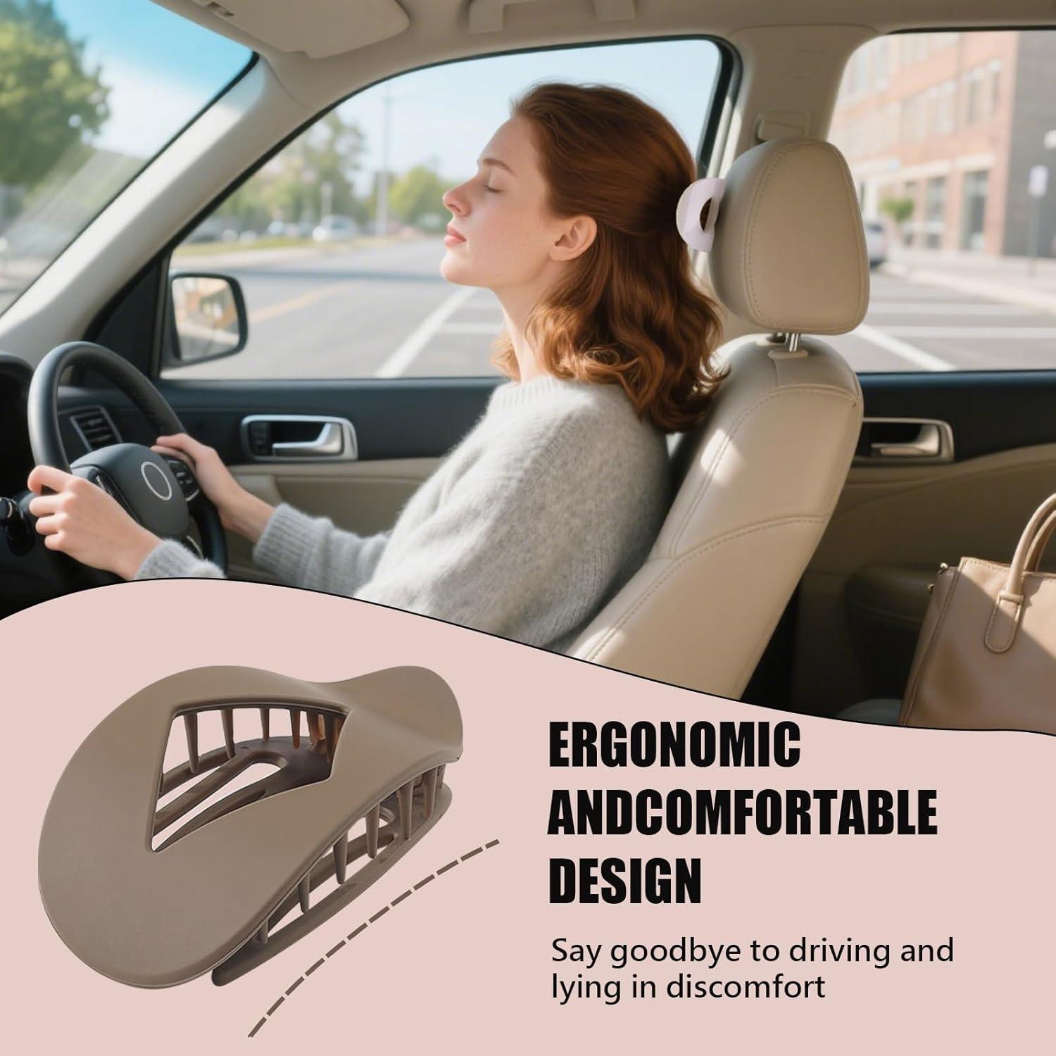 Pinza de Pelo Ergonómica Antideslizante 4 Piezas - Estilo Leopardo