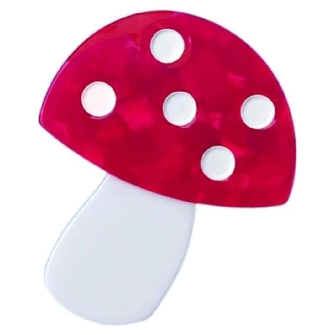 Clip para el cabello creativo SquarezhenBo - Acetato rojo