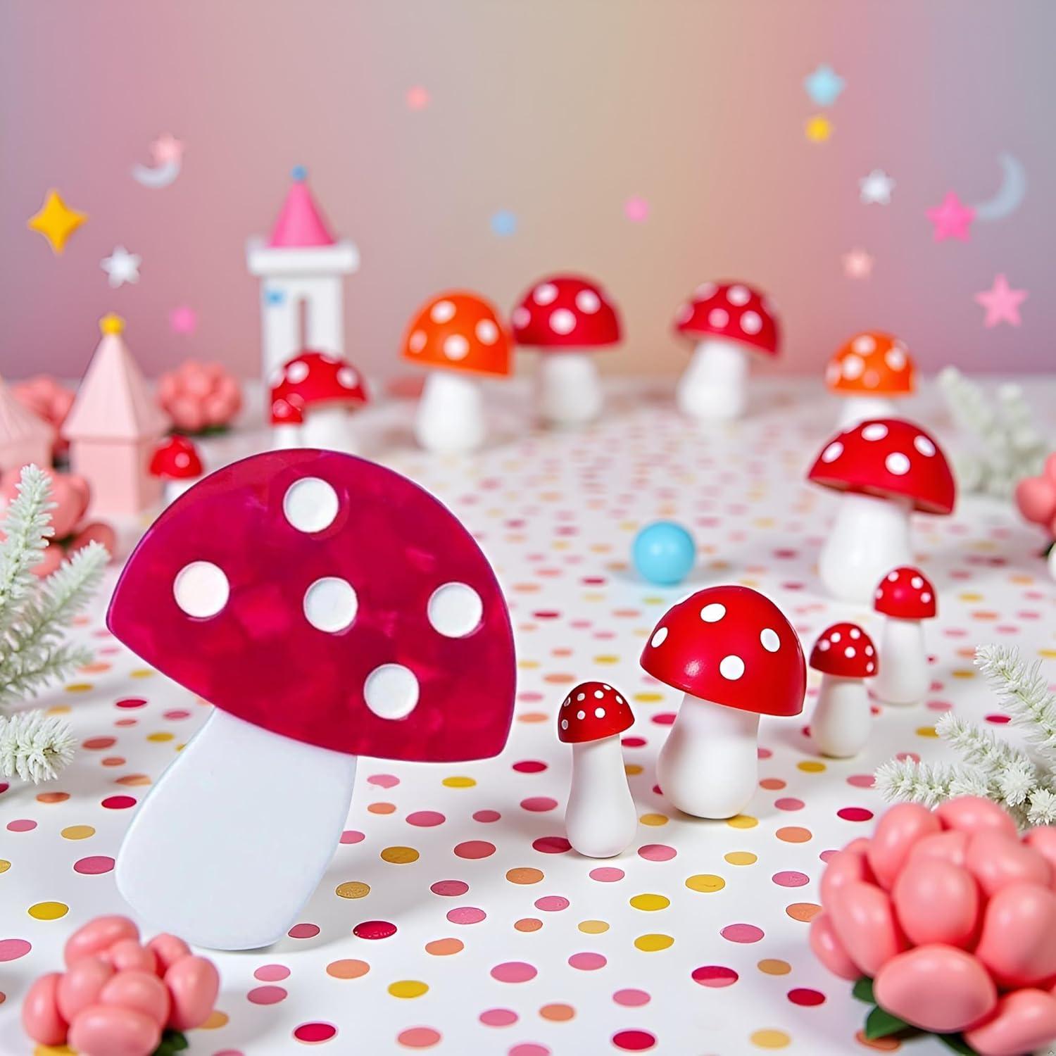 Clip para el cabello creativo SquarezhenBo - Acetato rojo