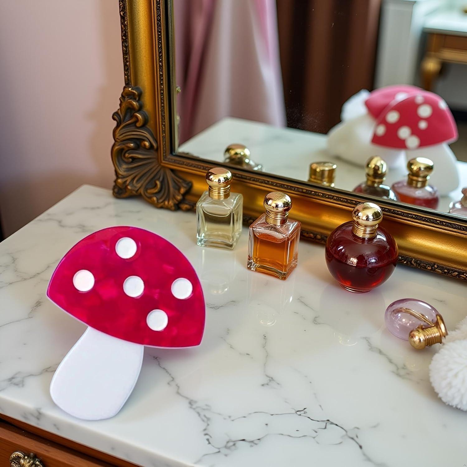 Clip para el cabello creativo SquarezhenBo - Acetato rojo