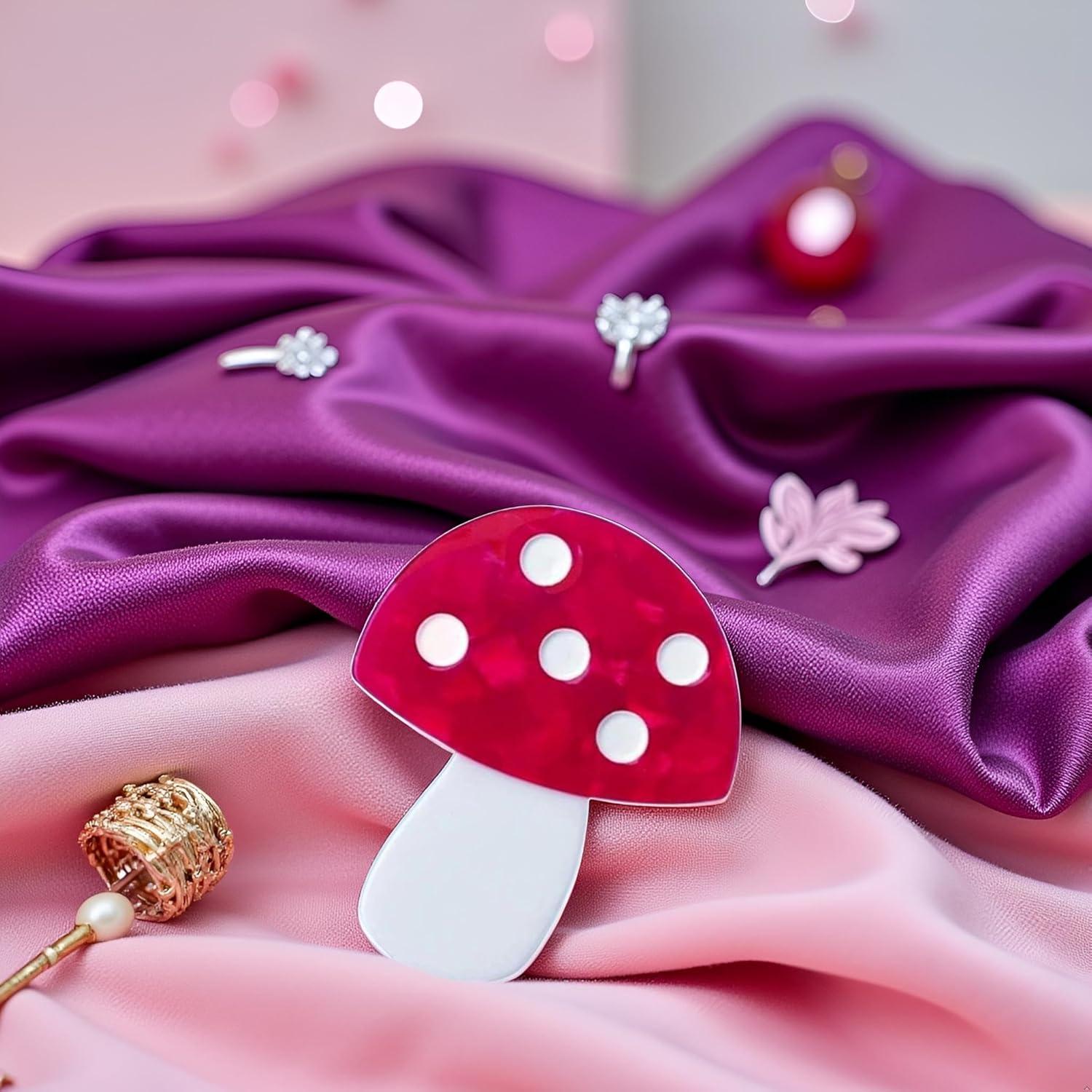 Clip para el cabello creativo SquarezhenBo - Acetato rojo