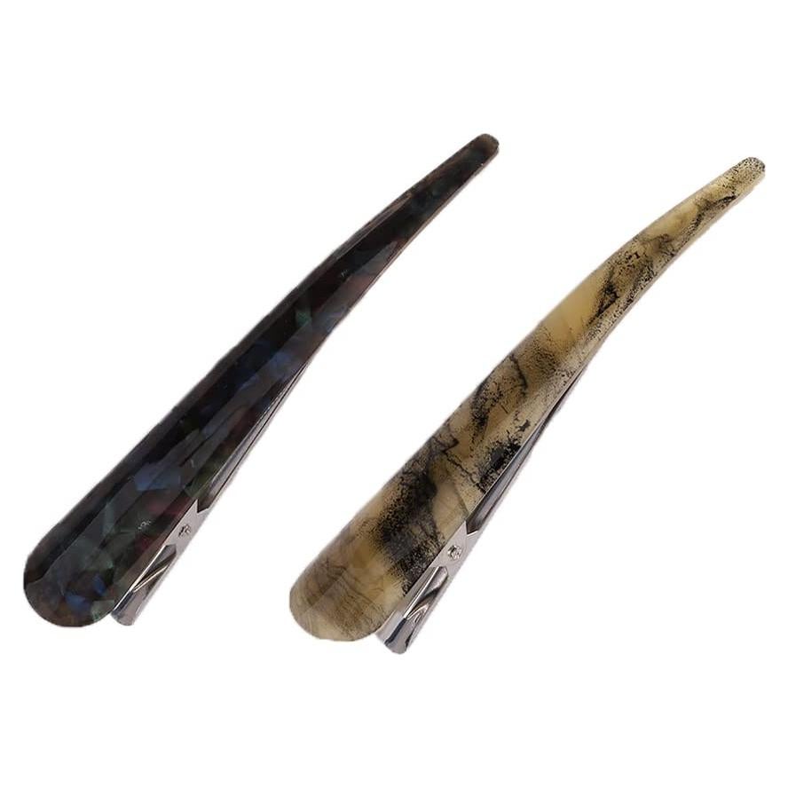 Pinzas para el Cabello Grandes Guqqeuc 10cm 2 Pcs Antideslizantes