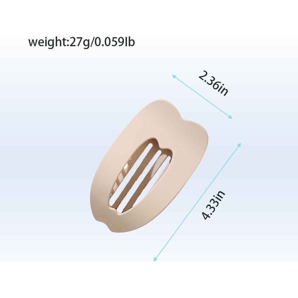Pinzas de Pelo Planas Genéricas 4Pcs Fuerte Sujeción Colores Neutros