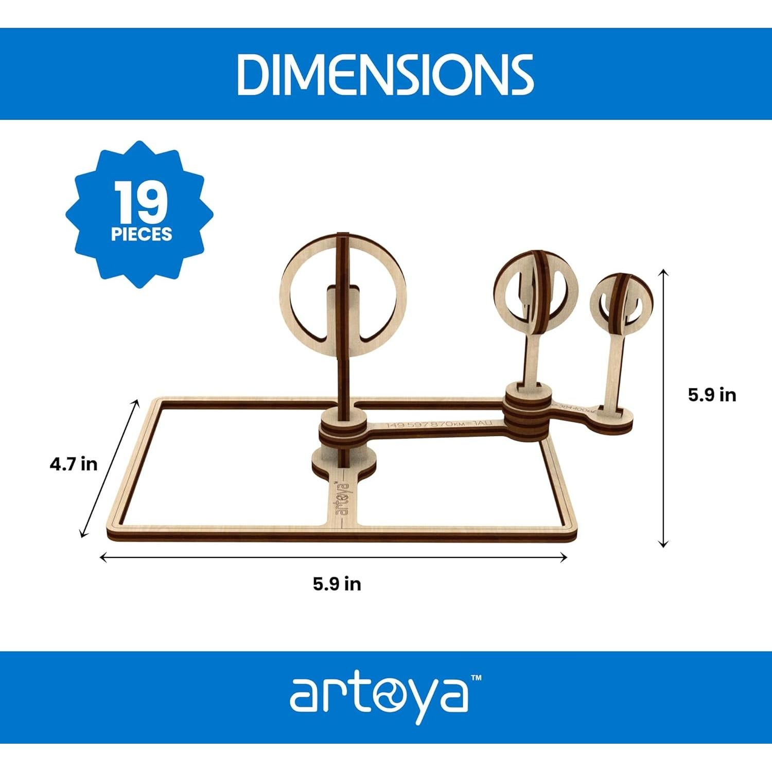 Kit de Sistema Solar Artoya Tellurion 11.7 cm para Proyectos STEM