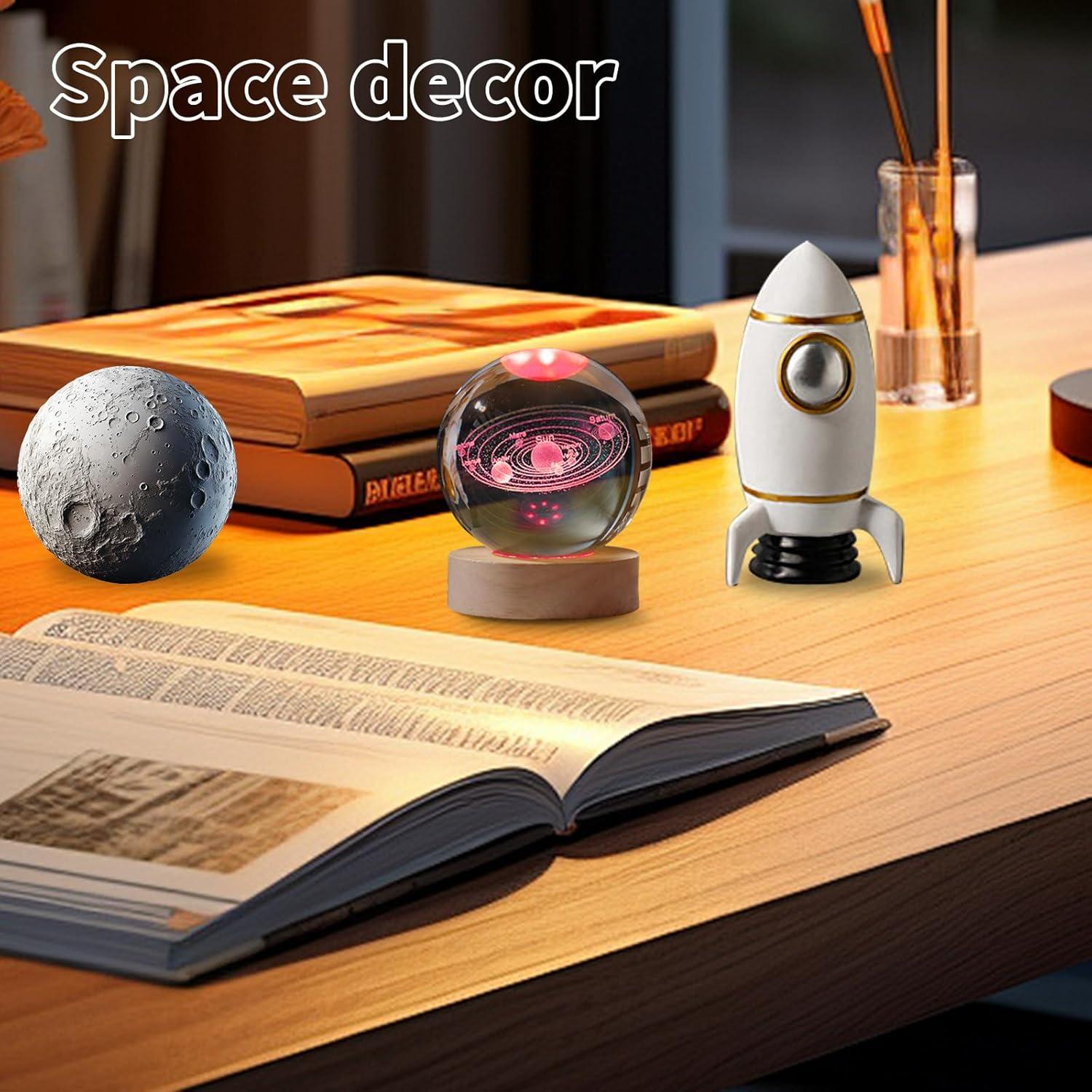 Bola de Cristal 3D del Sistema Solar ERSGREAT 60mm Iluminada