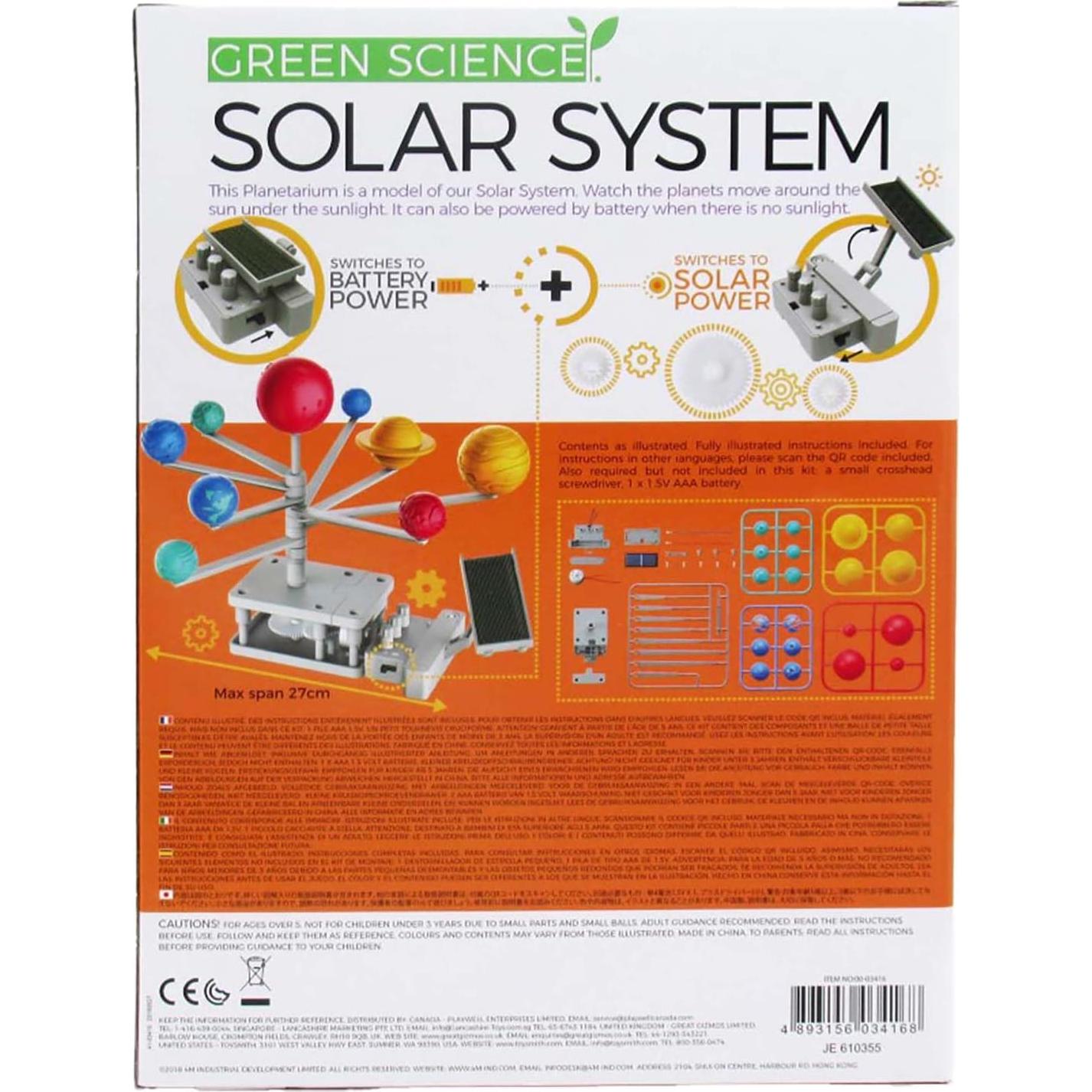 Kit de Ciencia Verde 4M - Modelo Solar Motorizado DIY 27.3 cm