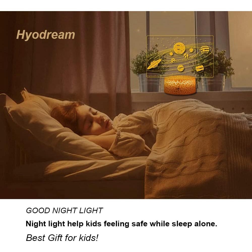 Lámpara Nocturna 3D Sistema Solar HYODREAM - 7 Colores
