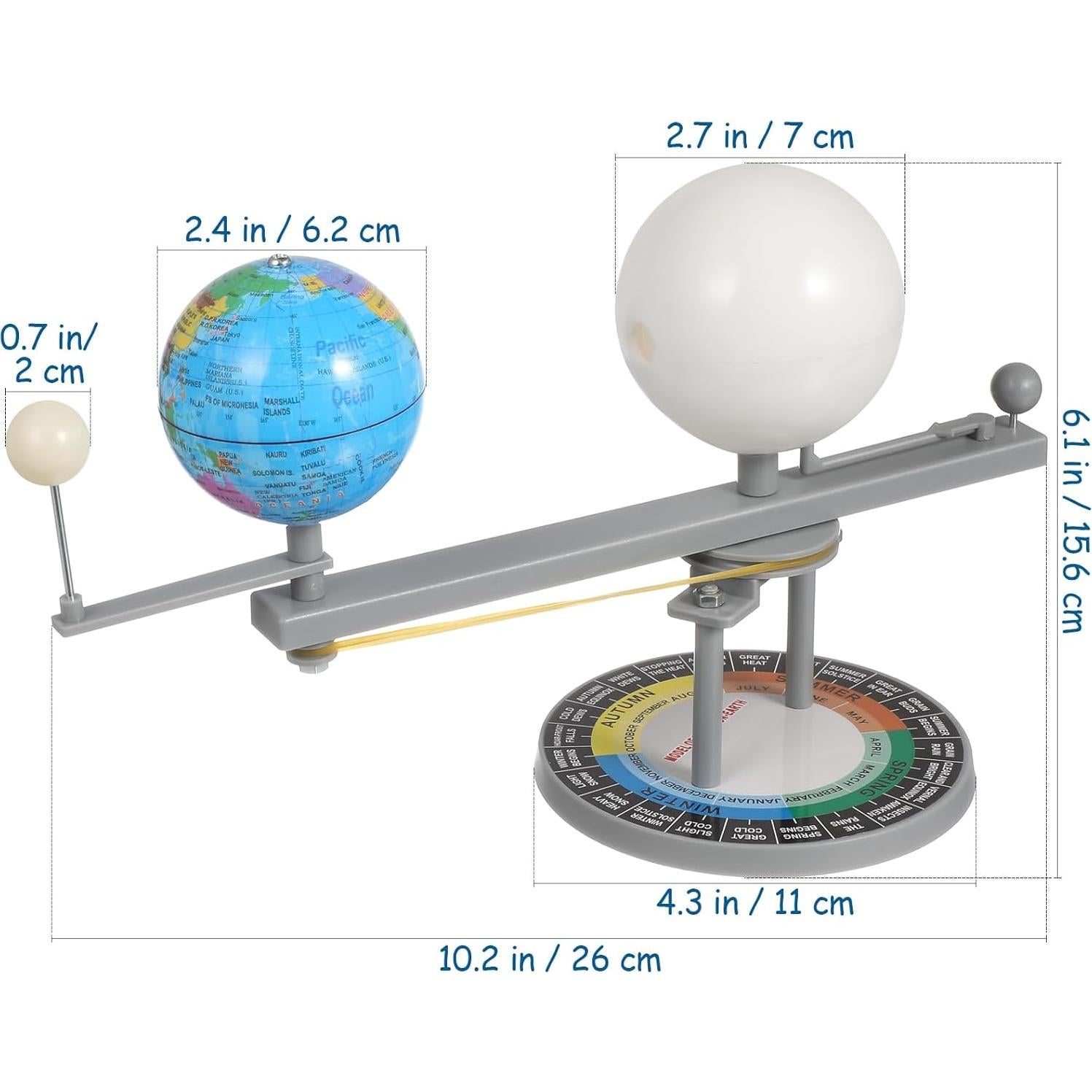 Kit Educativo Modelo Planetario Orbital Sol Tierra Luna TOYANDONA