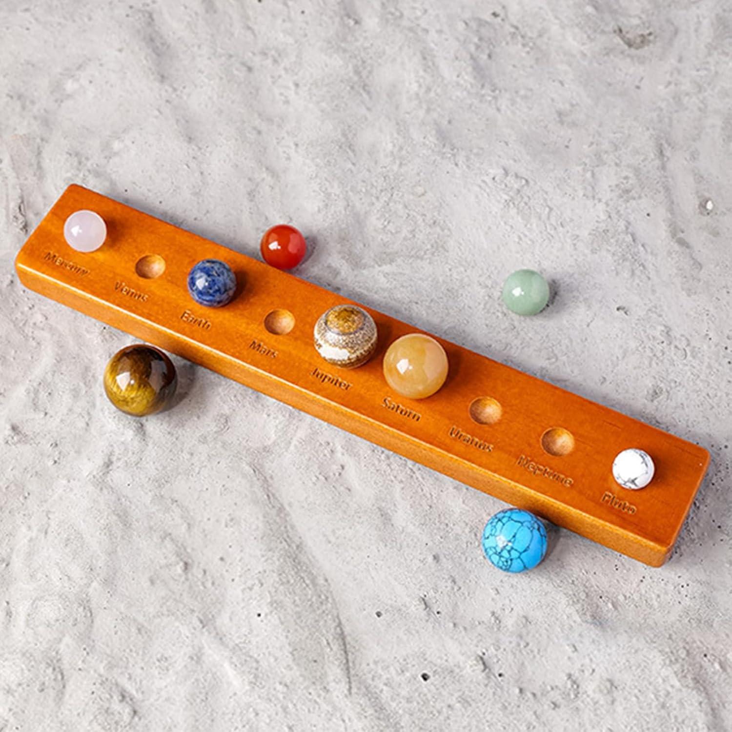 Juego de Rocas de 9 Planetas Vbvbip - Decoración de Escritorio Celestial