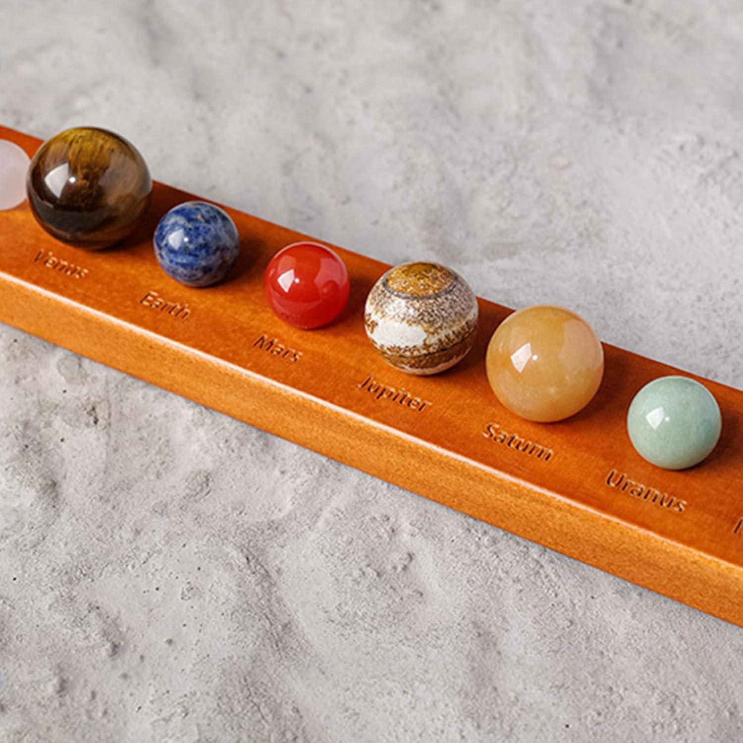 Juego de Rocas de 9 Planetas Vbvbip - Decoración de Escritorio Celestial