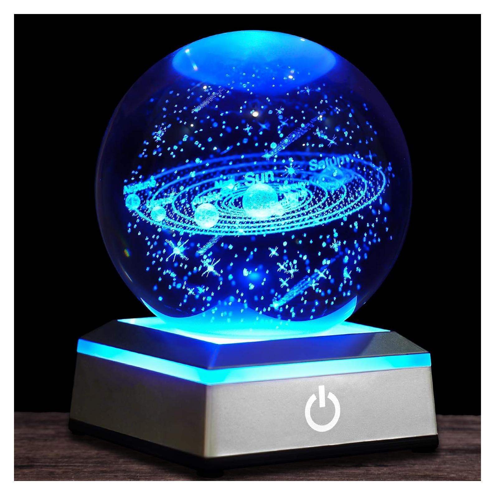 Lámpara de Mesa 3D Oriamde Sistema Solar 8 cm LED Táctil
