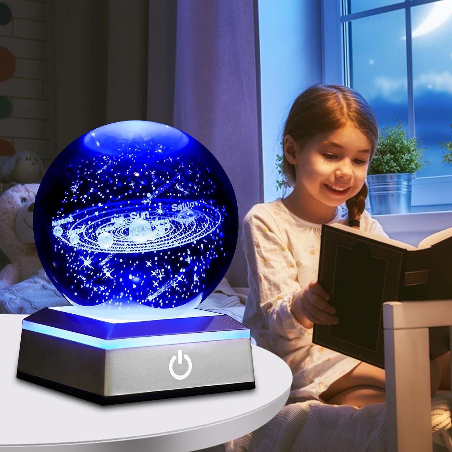 Lámpara de Mesa 3D Oriamde Sistema Solar 8 cm LED Táctil