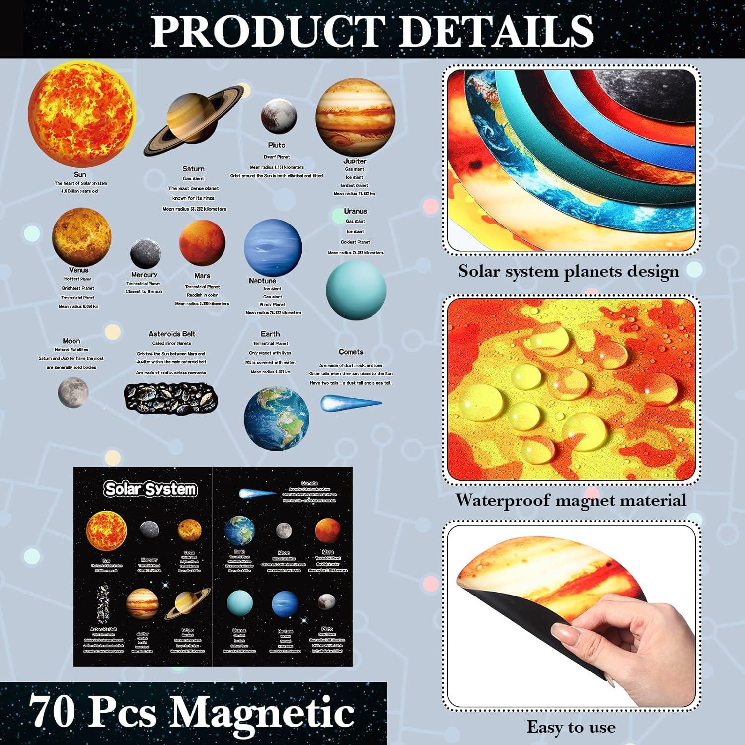 Juego Magnético Sistema Solar Crtiin 70 Piezas Educativo