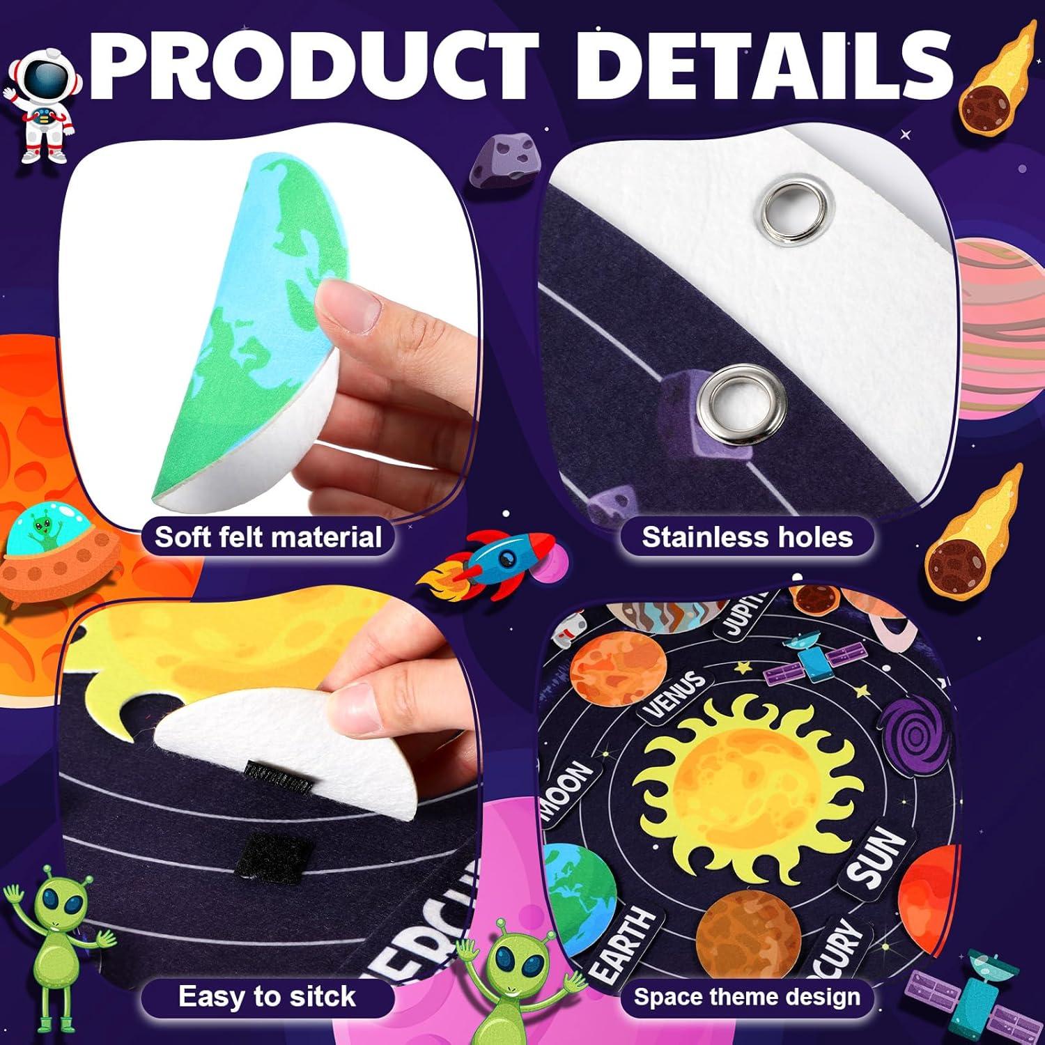 Juego de Tablero de Fieltro del Sistema Solar MiniInflat 76.2 cm