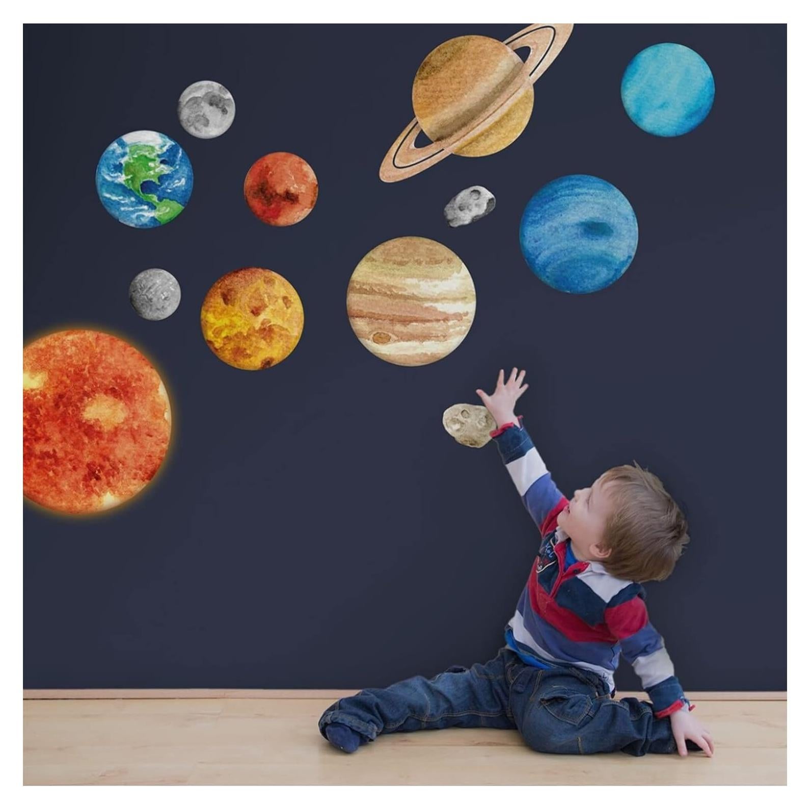 Calcomanías de Pared Sistema Solar Iinuu Grande Decoración