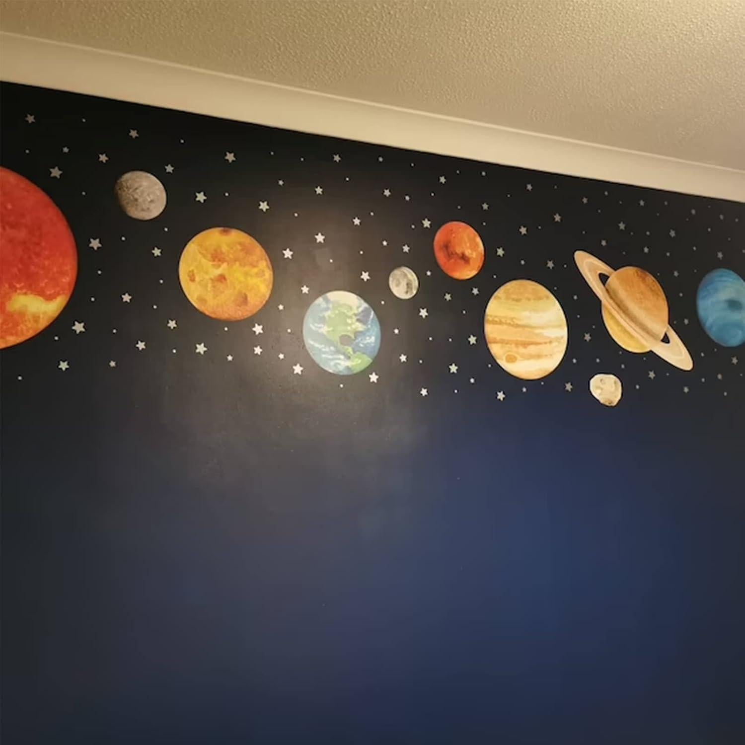 Calcomanías de Pared Sistema Solar Iinuu Grande Decoración