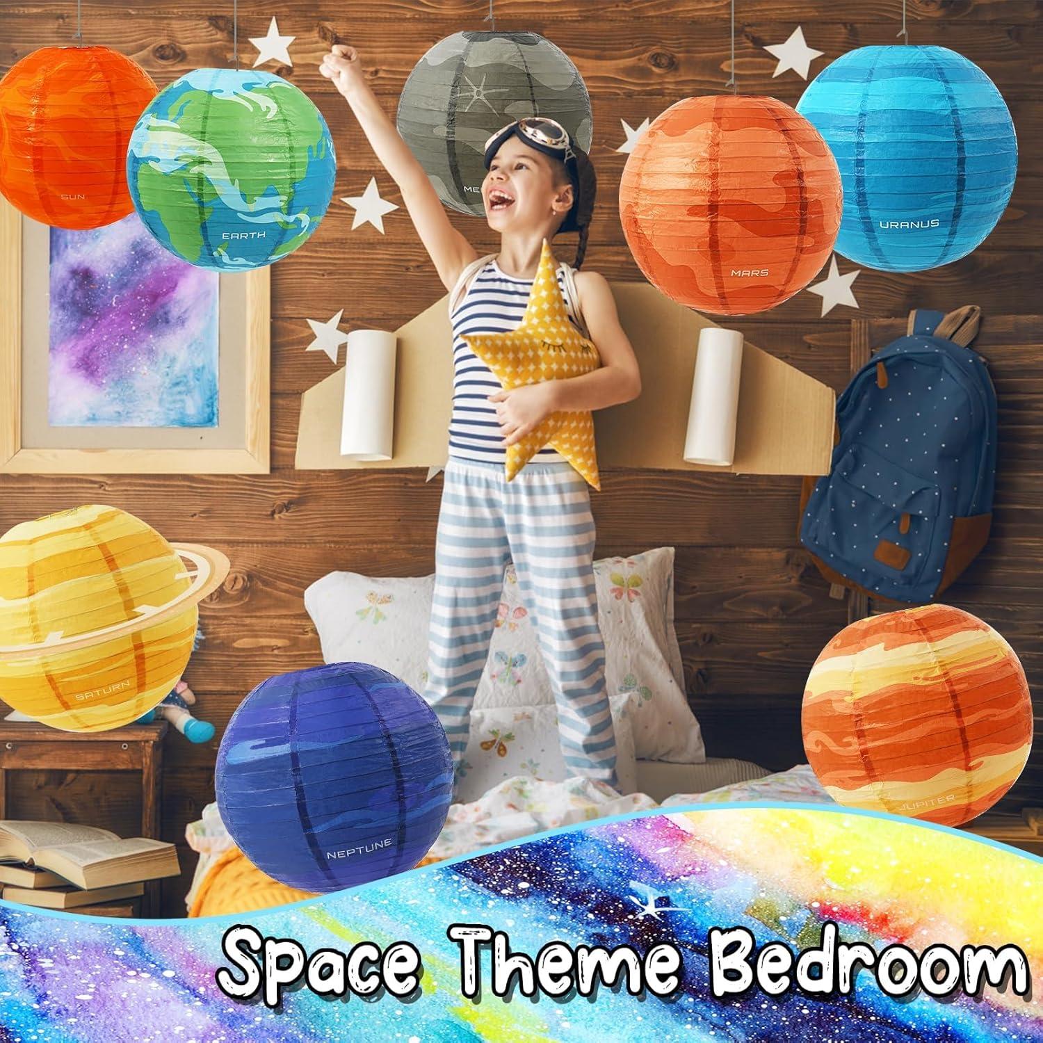 Linternas de Papel del Sistema Solar Yazabai 30.48 cm 9PCS