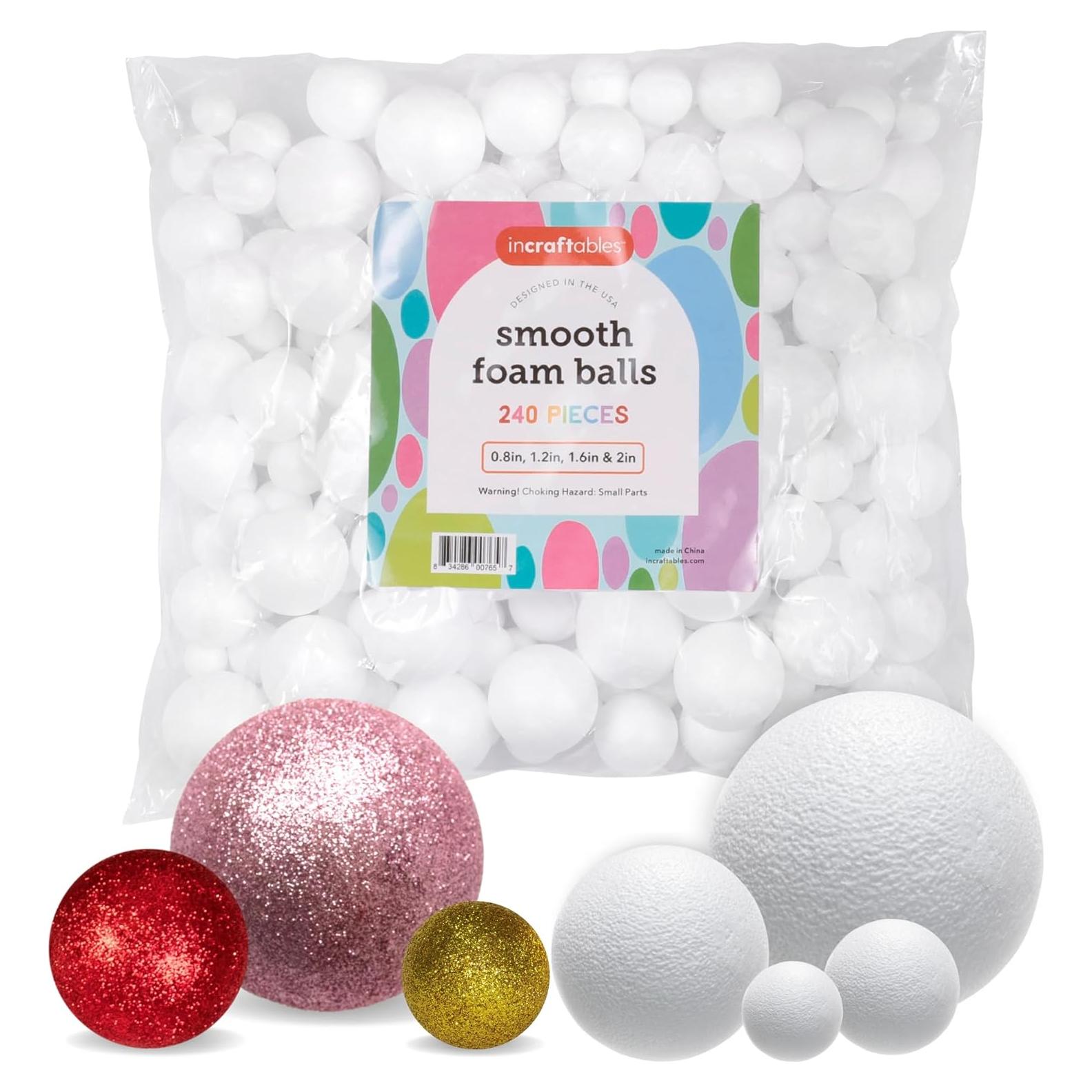 Incraftables Set de 240 Esferas de Espuma para Manualidades