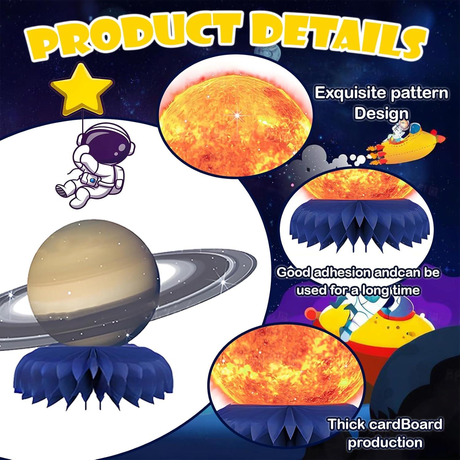 Centros de Mesa de Panal Espacial Oiuyamn - 10 Piezas