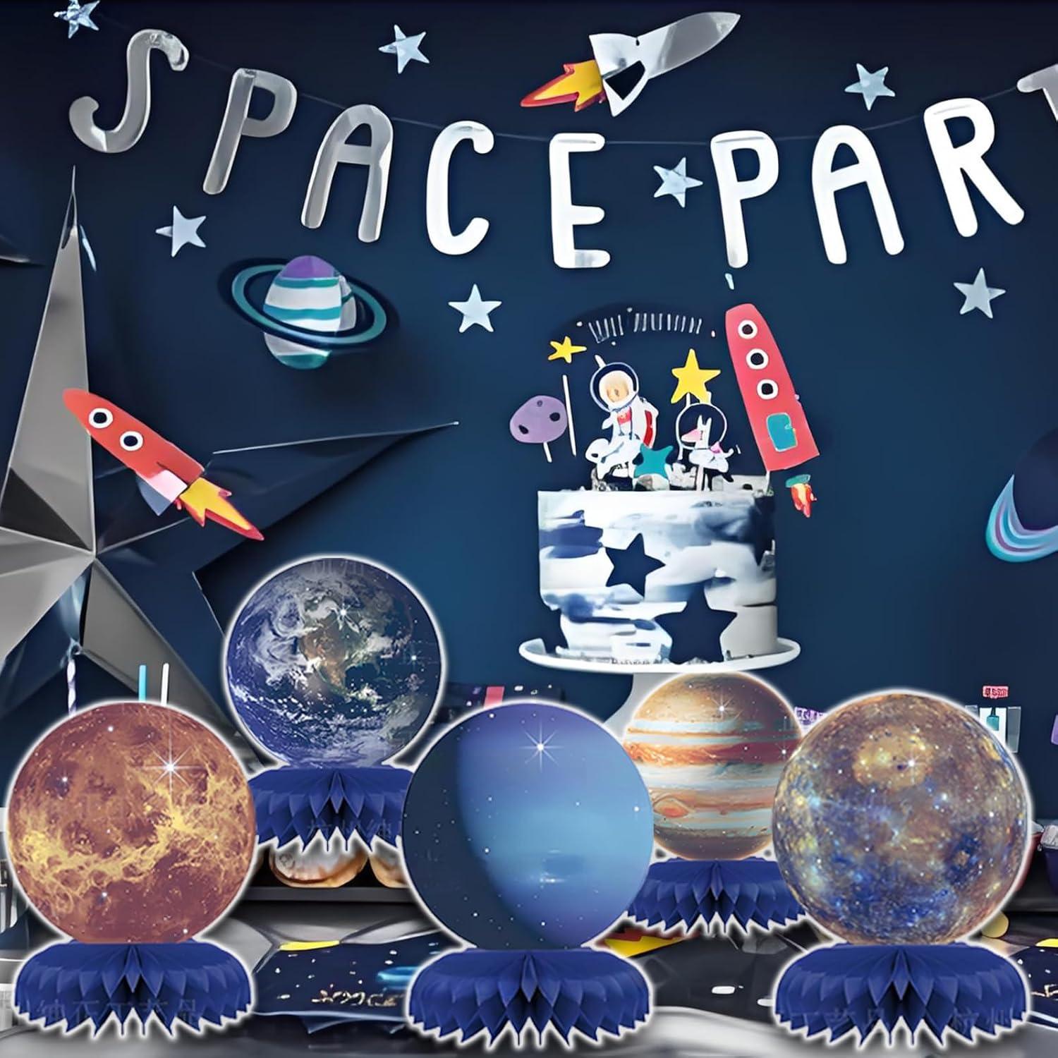 Centros de Mesa de Panal Espacial Oiuyamn - 10 Piezas