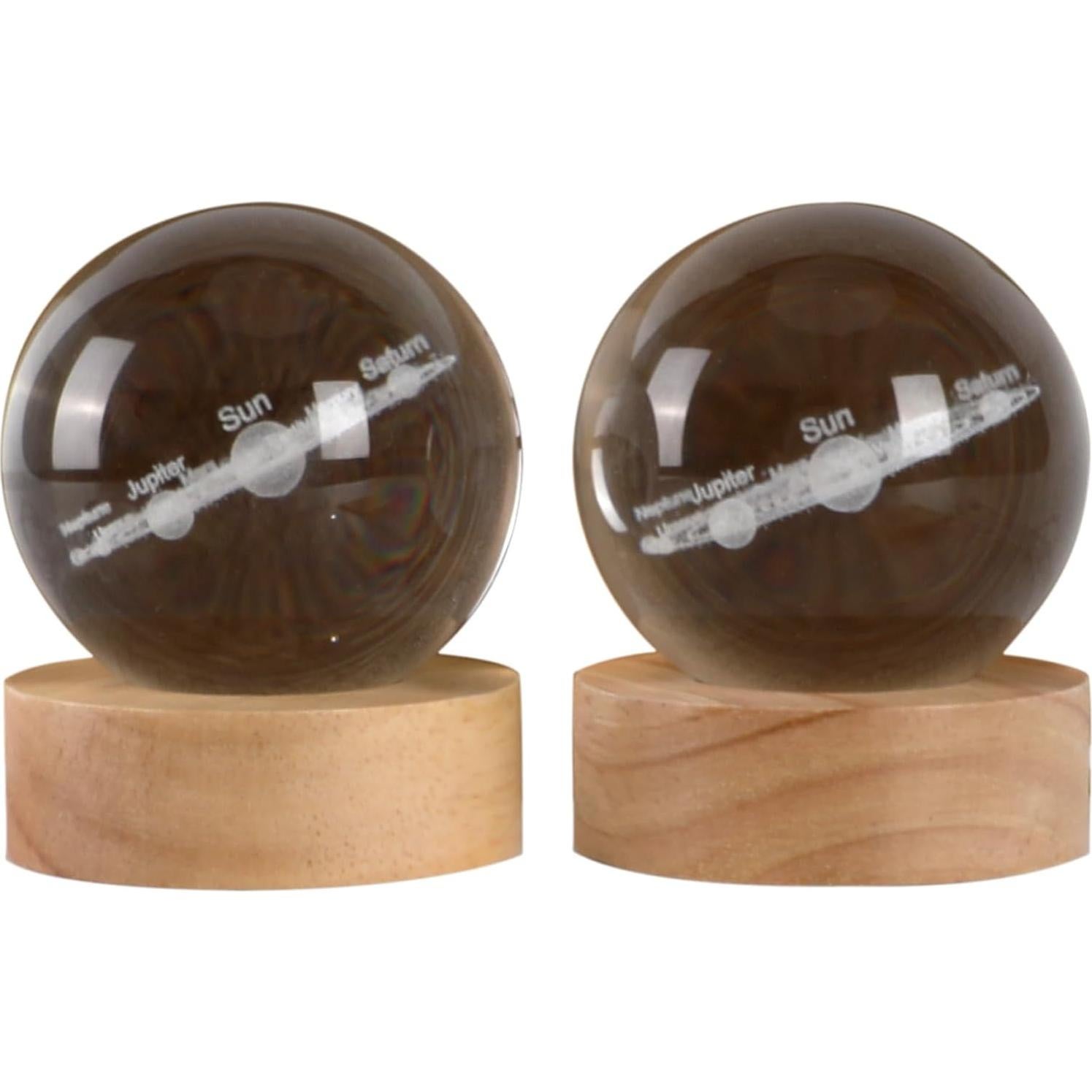 Luz Nocturna Esférica 3D Cokiyaya Sistema Solar USB 6cm