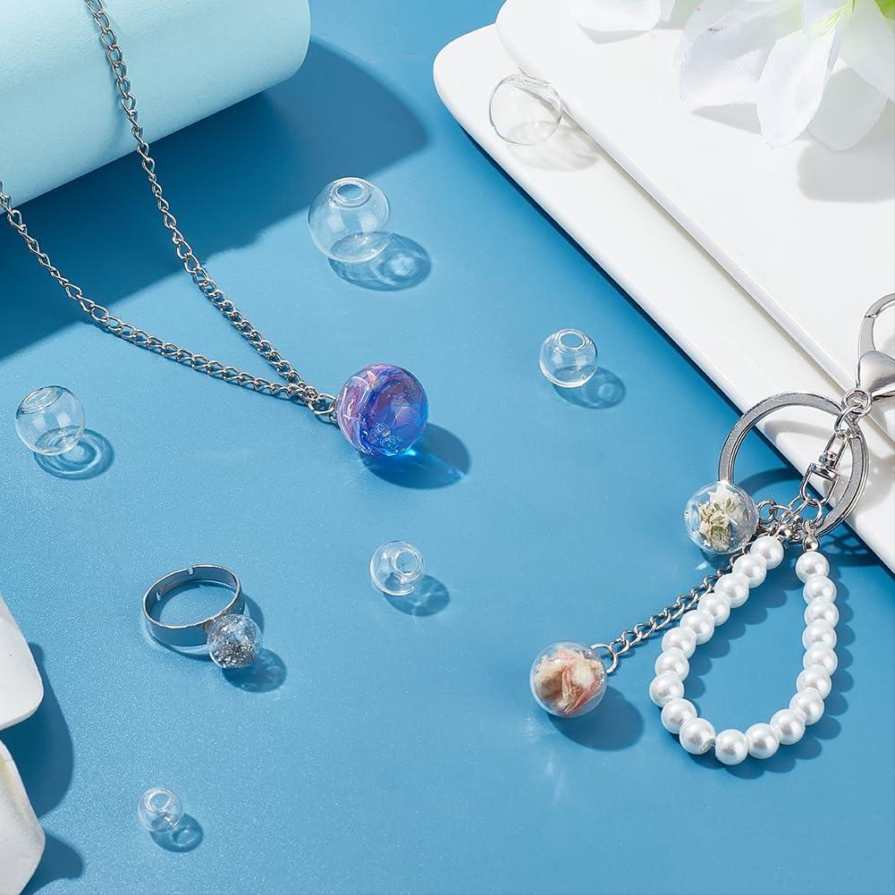 PH PandaHall 180pcs Mini Botellas de Vidrio 8-18mm para DIY