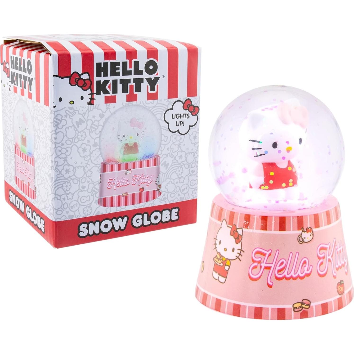 Mini Globo de Nieve Iluminado Hello Kitty 7.62 cm Silver Buffalo