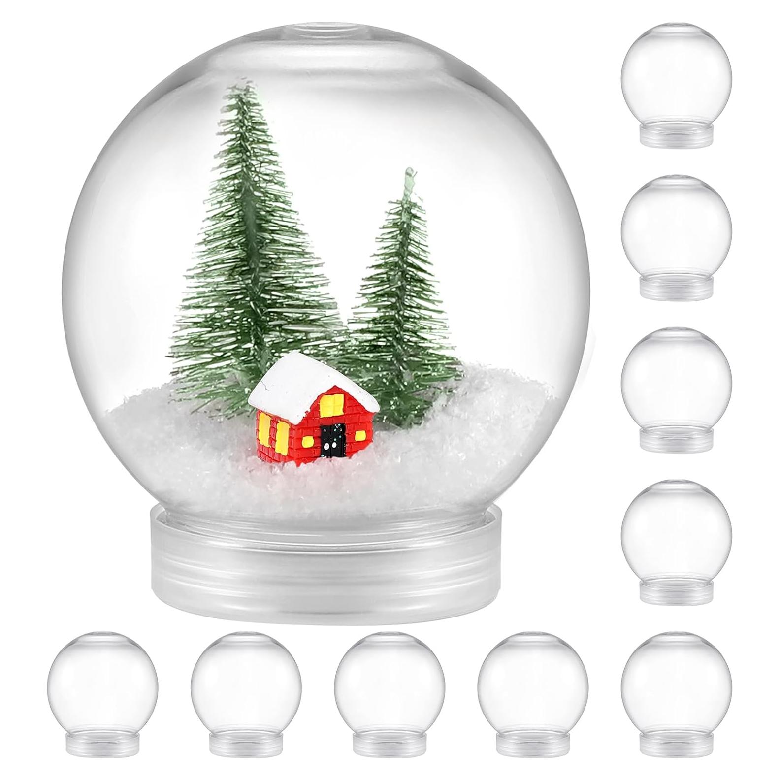 10 Globos de Nieve Rellenables Aweyka 91mm para Manualidades