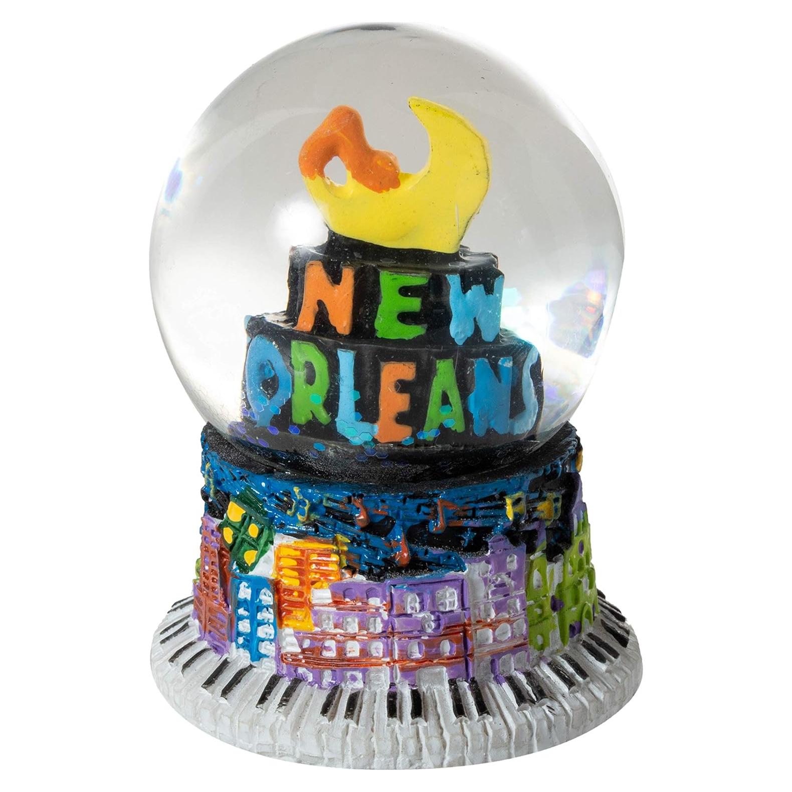 Globo de Nieve Mini Souvenir Artisan Owl 50mm Nueva Orleans