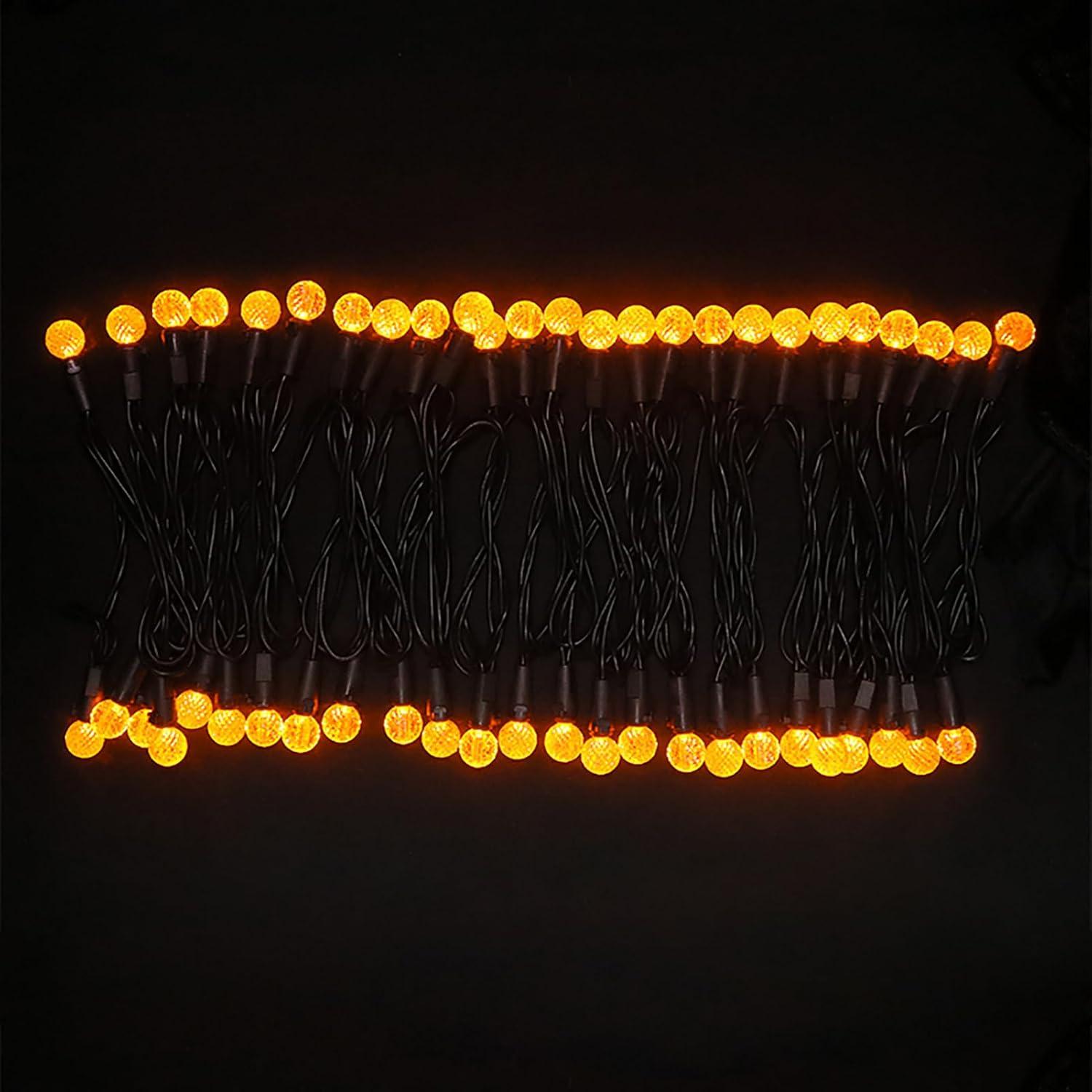 Cuerda de Luces LED Naranjas 5.67m 50 Bulbos Halloween