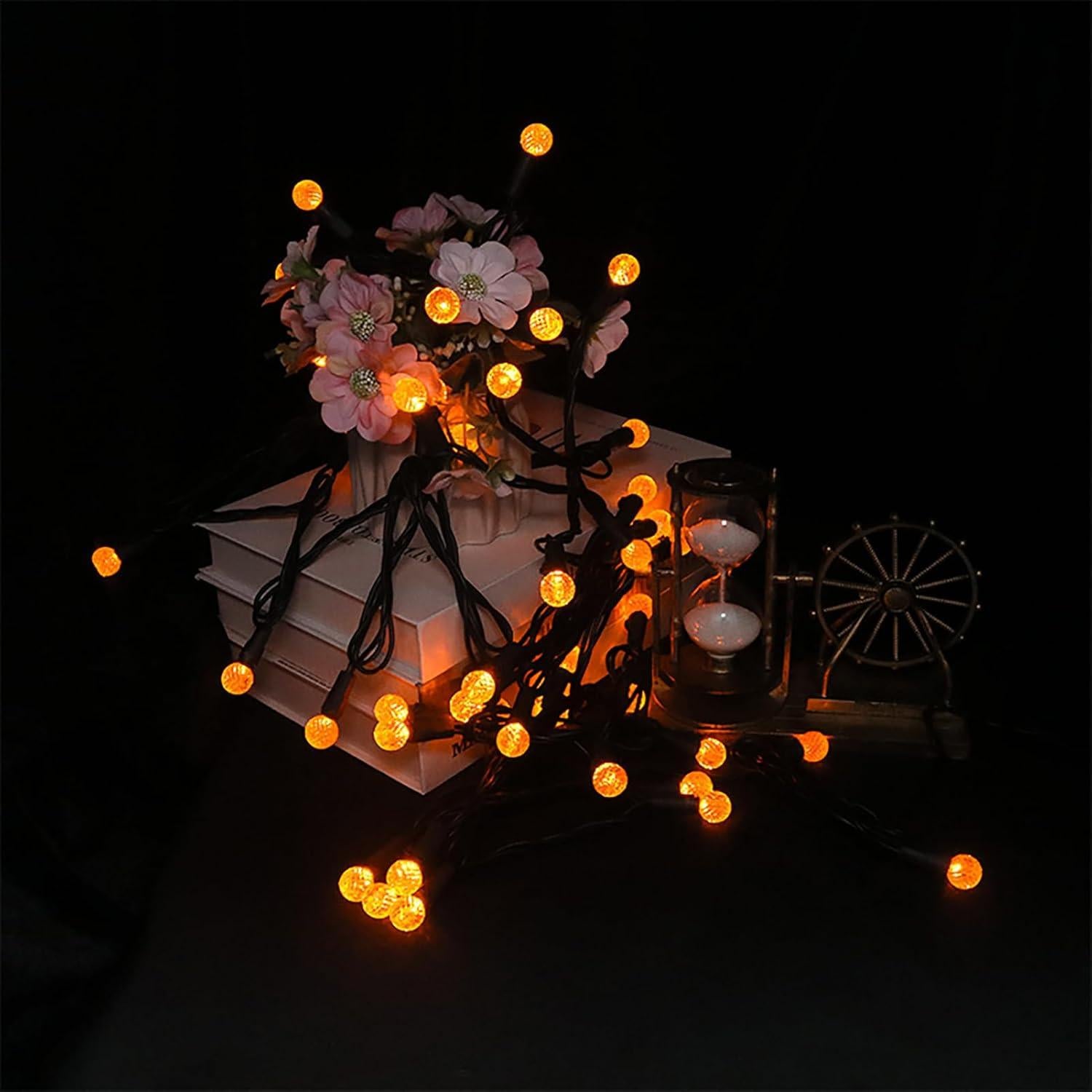 Cuerda de Luces LED Naranjas 5.67m 50 Bulbos Halloween