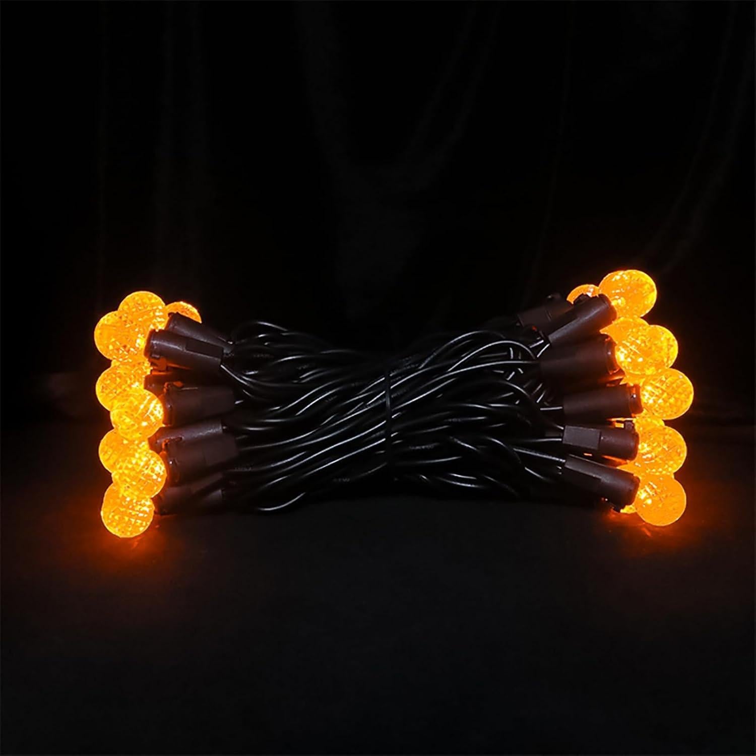 Cuerda de Luces LED Naranjas 5.67m 50 Bulbos Halloween