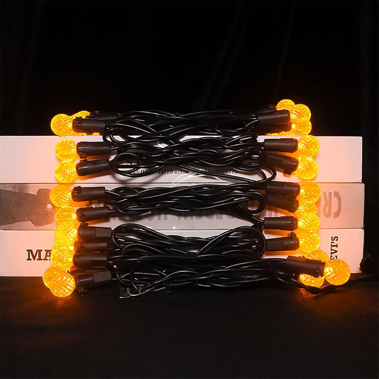 Cuerda de Luces LED Naranjas 5.67m 50 Bulbos Halloween