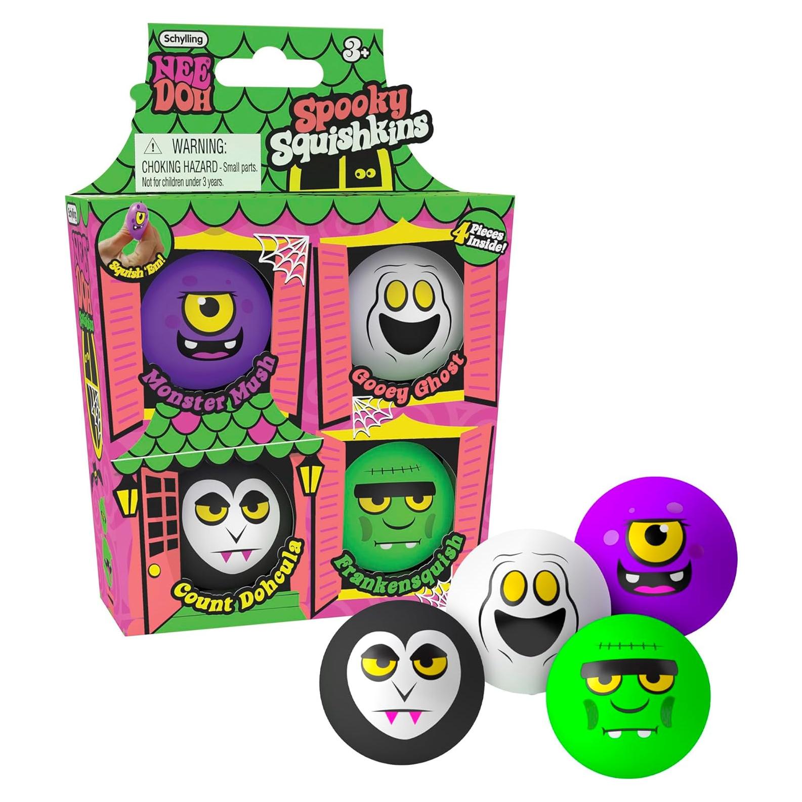 Juguete de Halloween Schylling NeeDoh Squishkins Casa Embrujada