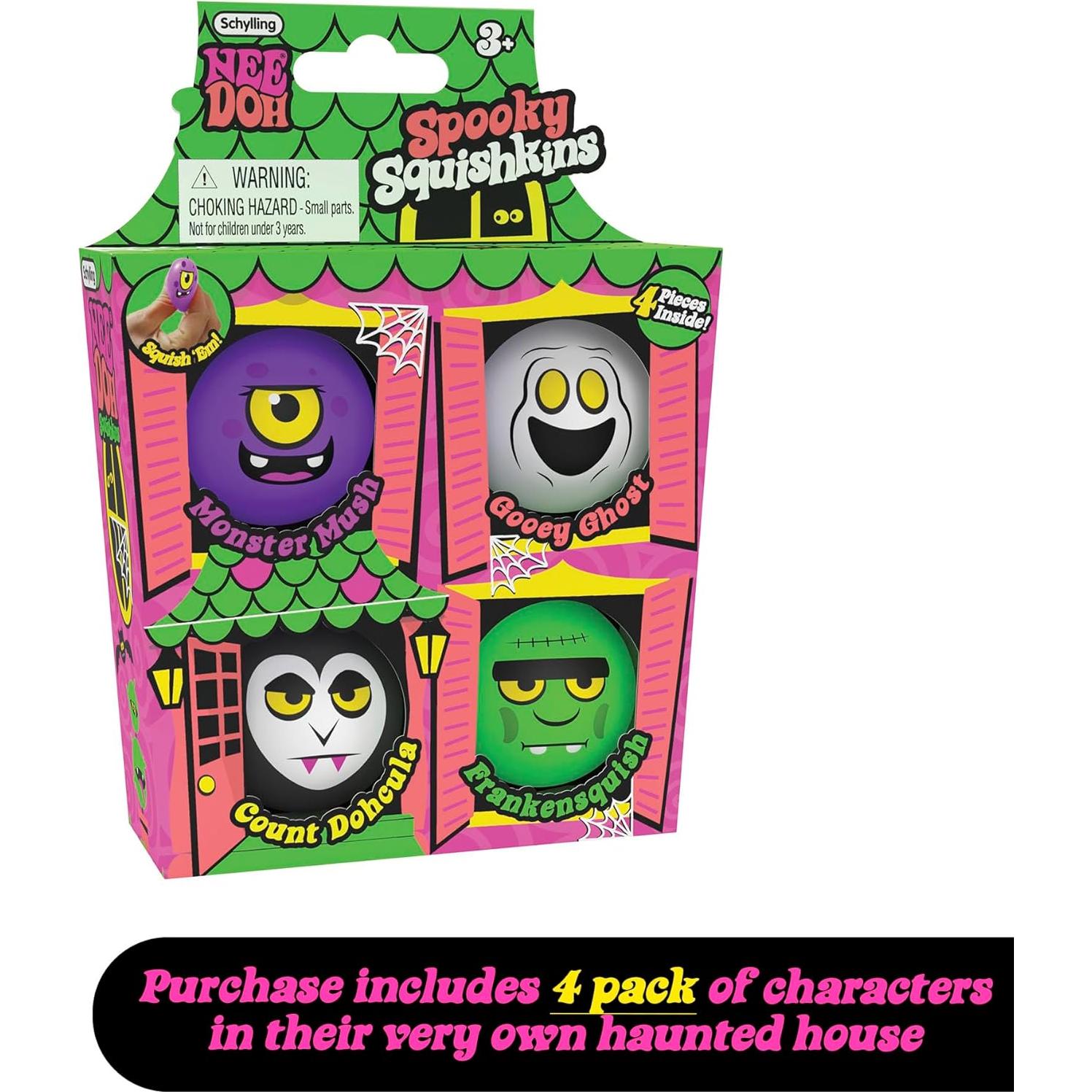 Juguete de Halloween Schylling NeeDoh Squishkins Casa Embrujada