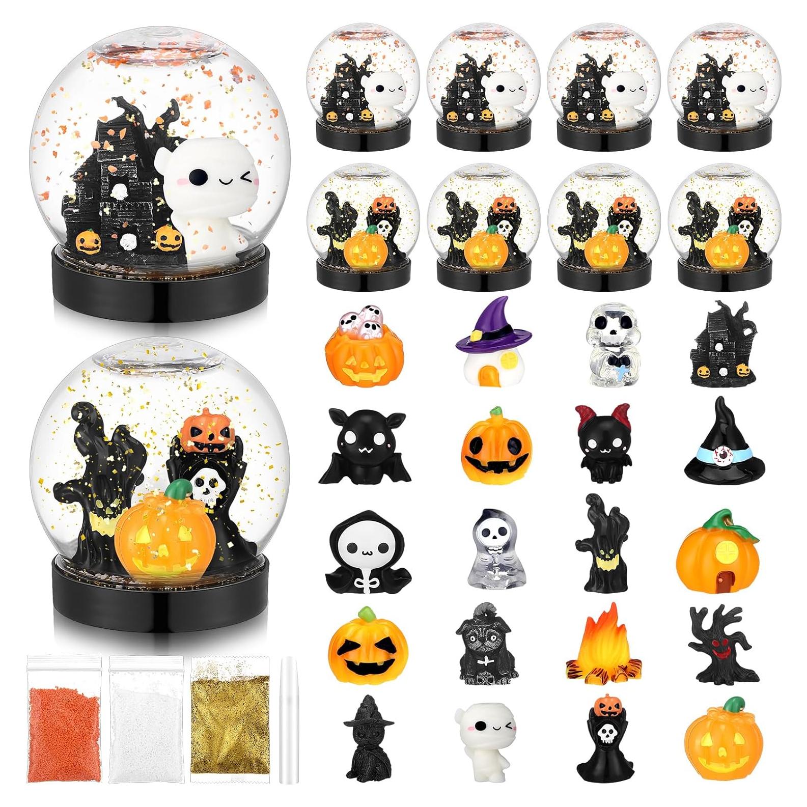 Kit de Globo de Nieve Halloween Chunful 44 Piezas DIY